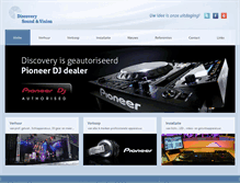 Tablet Screenshot of discoverysound.nl